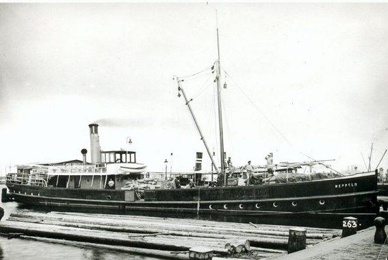  SS Meppel II unloading port of Meppel ± 1908